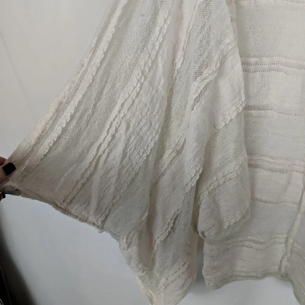 Chaser Classic Kimono In Lace White Women's Size X